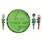 Children Divided Plate with Utensils