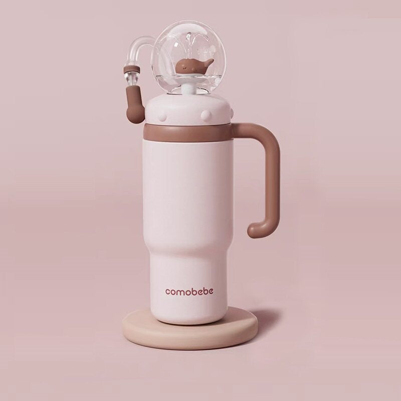 Children Insulated Water Bottle with Dual Lids