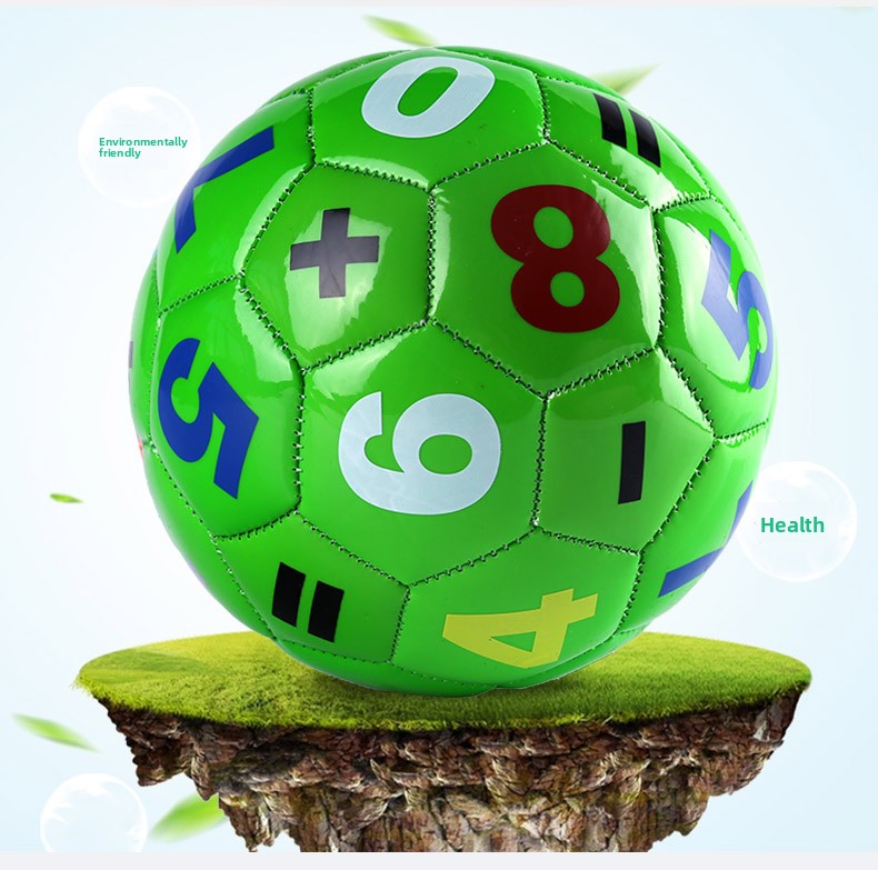 Number Alphabet Print Children Soccer Ball for Kindergarten Play