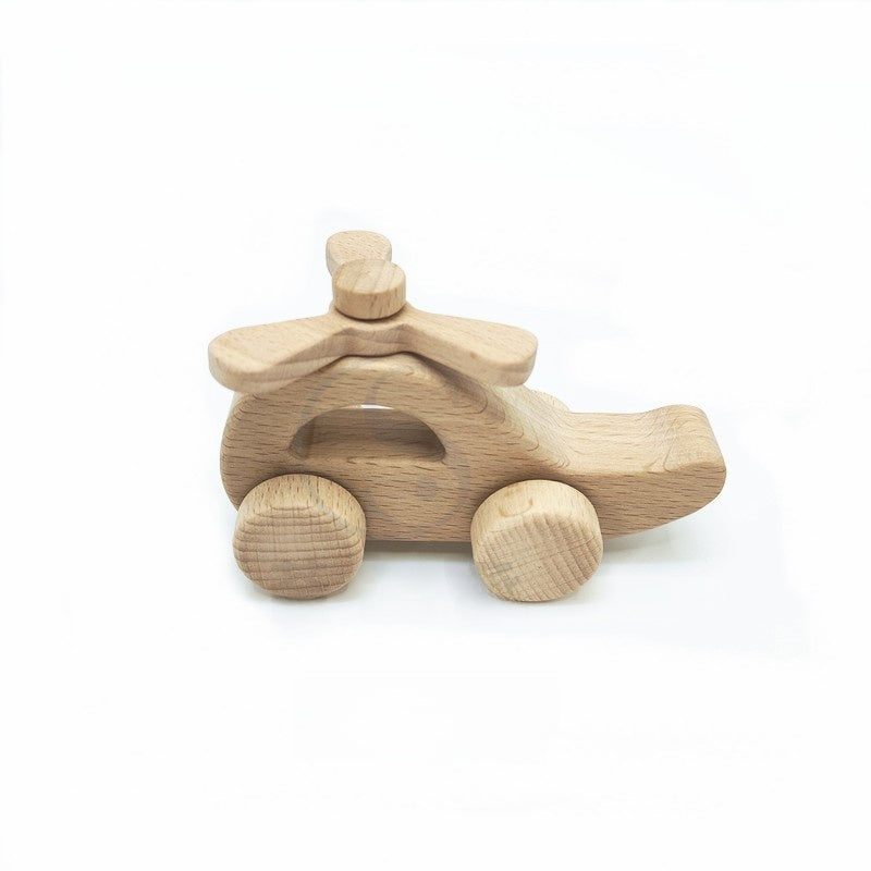 Wooden Baby Rattle Teether Toy
