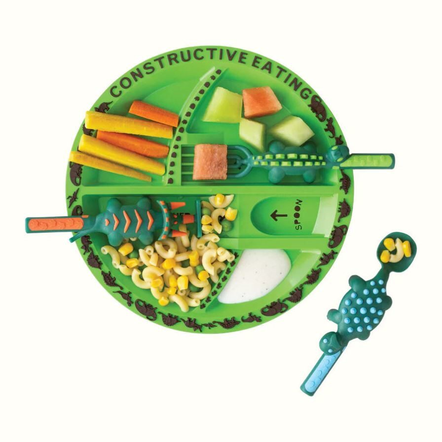 Children Divided Plate with Utensils