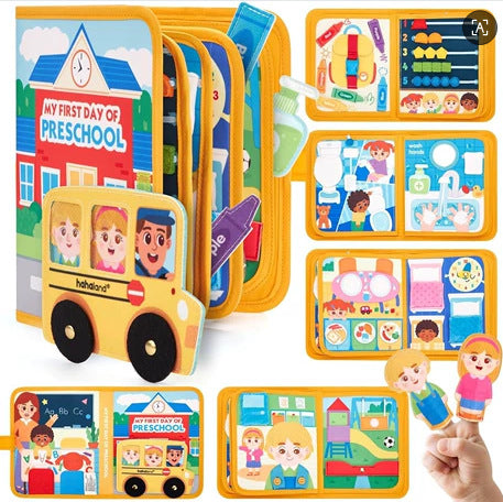 Educational Felt Activity Book for Children