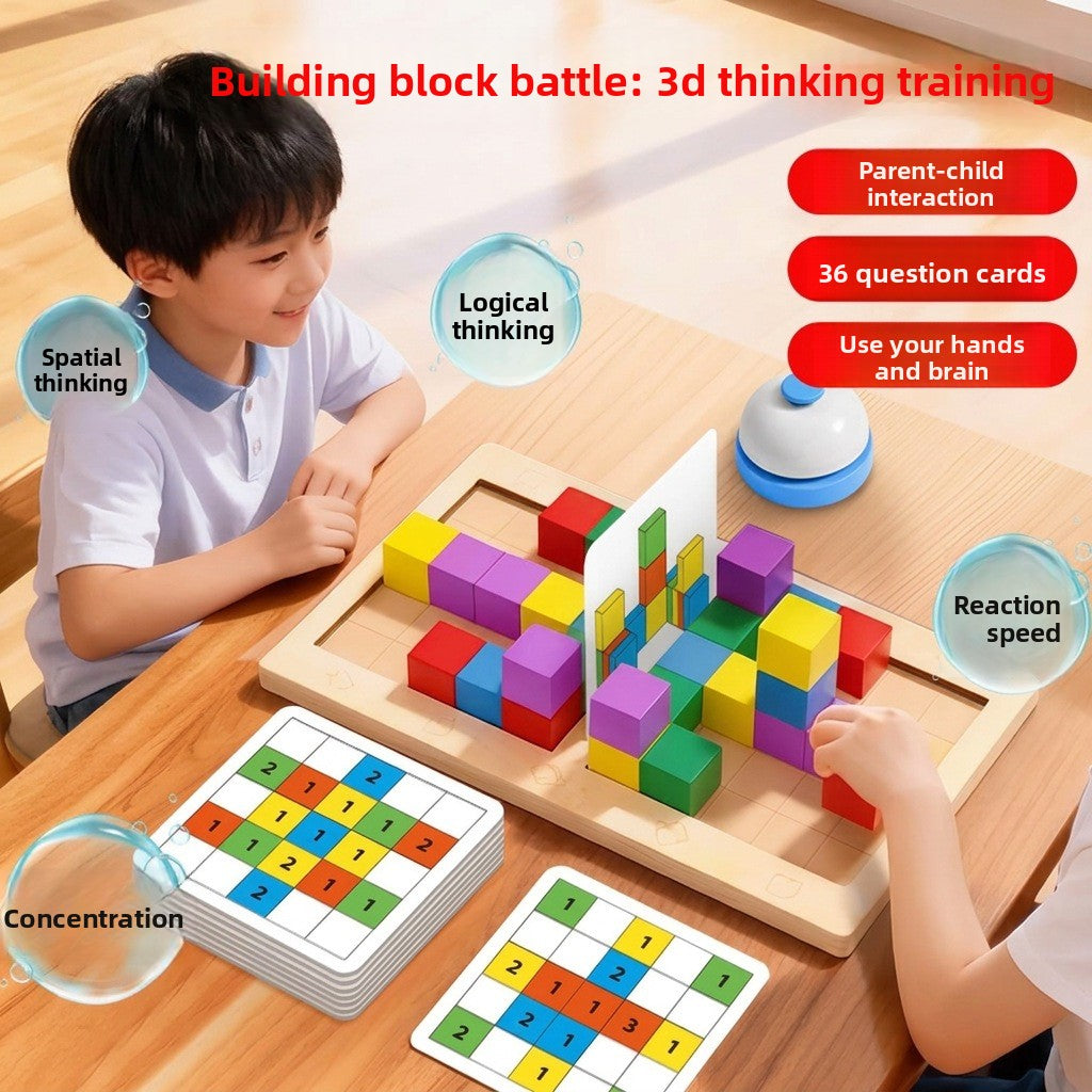 3D Logic Training Building Block Game