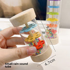 Montessori Wooden Rain Vessels Toys Orff Music Enlightenment Musical Instrument for 0-3 Children