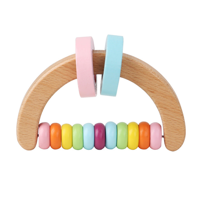 Wooden Rattle Infant Grasping Educational Toys