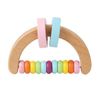 Wooden Rattle Infant Grasping Educational Toys