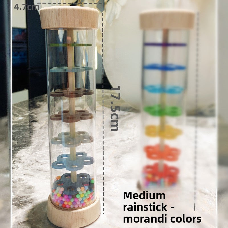 Montessori Wooden Rain Vessels Toys Orff Music Enlightenment Musical Instrument for 0-3 Children