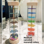 Montessori Wooden Rain Vessels Toys Orff Music Enlightenment Musical Instrument for 0-3 Children